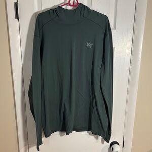 Arc'teryx Green Long Sleeve Hoodie XXL EUC
